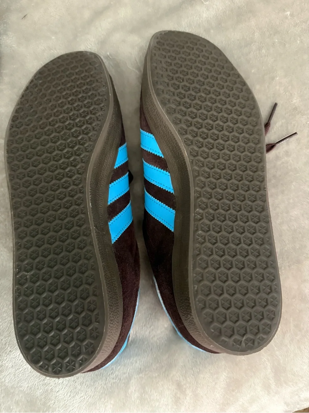 adidas brown suede